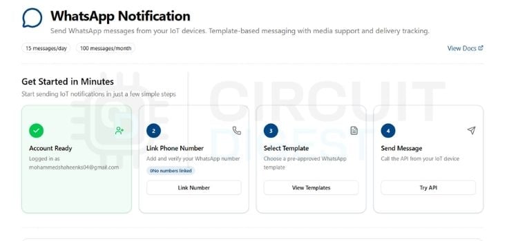 Настройка WhatsApp API для оповещений о качестве воздуха
