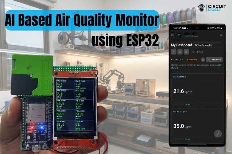 Cover Image Монитор качества воздуха на ESP32 с датчиком SPS30 и облачными оповещениями