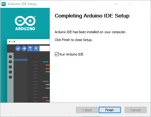 Успешно установленная Arduino IDE 2