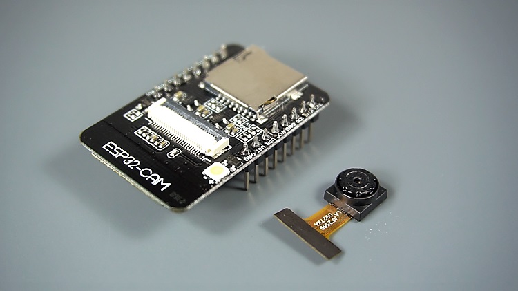 Плата ESP32-CAM с камерой OV2640 и слотом microSD