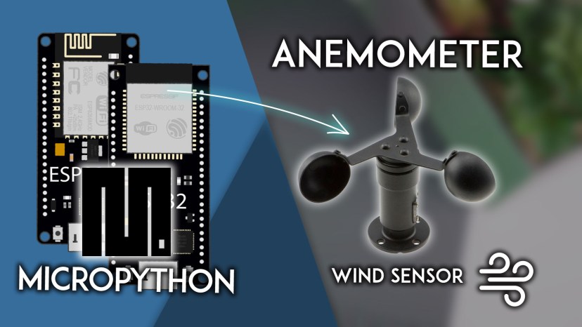 Cover Image MicroPython: анемометр (датчик ветра) на ESP32/ESP8266