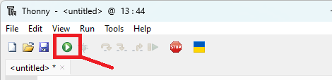 Запуск кода в Thonny IDE