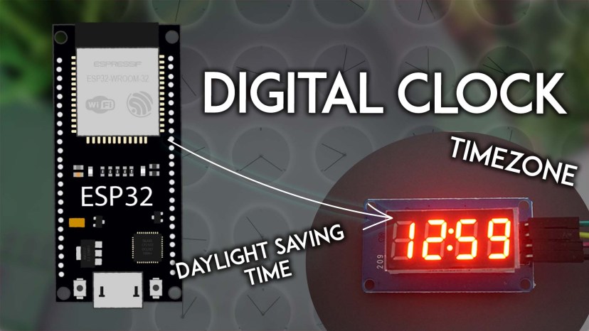 Cover Image Цифровые часы на ESP32 с NTP: часовой пояс и переход на летнее время
