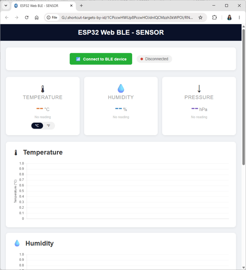 Web-BLE-приложение ESP32 в браузере
