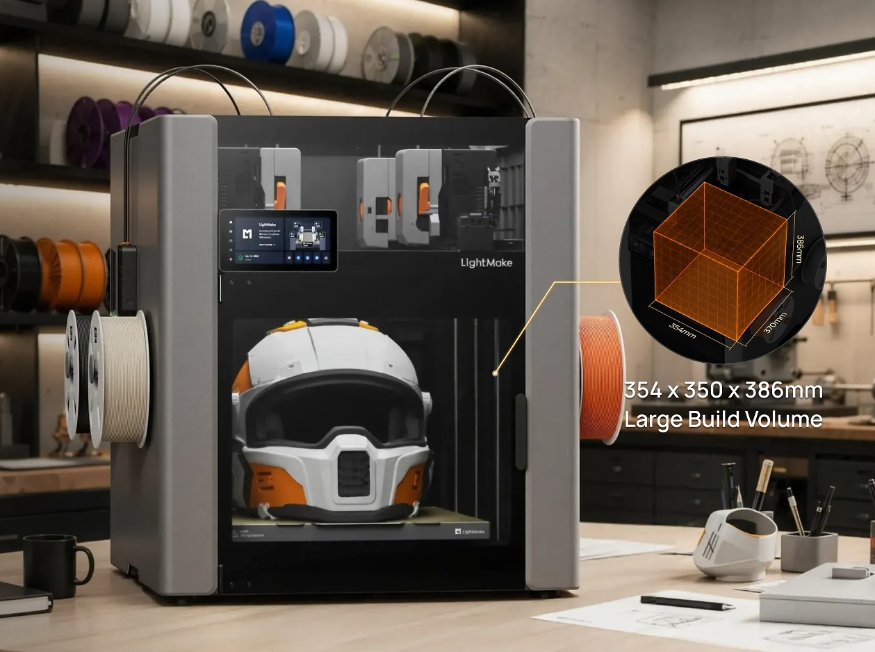 3D-принтер LightMake L4 с четырьмя головами