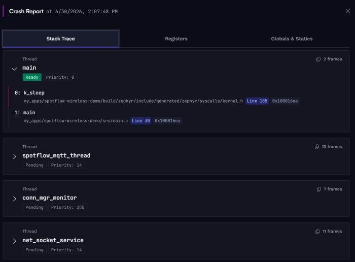 Трассировка стека: main вызывает k_sleep